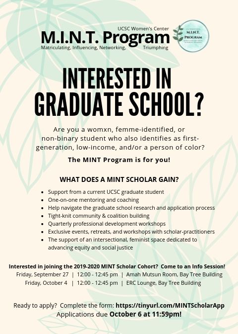 Apply to become a MINT Scholar!